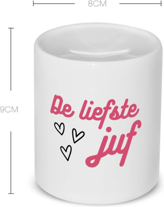 Akyol - de liefste juf Spaarpot - Juf - voor de liefste juf - juf - verjaardagscadeau