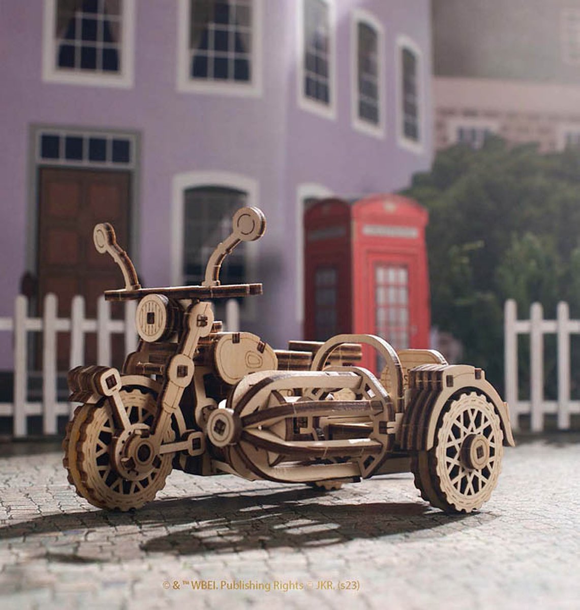 UGEARS 3D Modelbouw - Hagrid's Flying Motorbike™ - Harry Potter™ - Mechanisch Bouwpakket Hout - Educatief Speelgoed — afbeelding 8