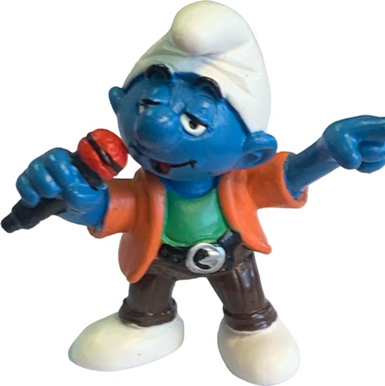 SCHLEICH 20451 – Pitufo Cantante Pop Figura Coleccionable (Descatalogado)