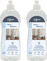 Difrax Afwasmiddel voor Babyproducten - 2x 500 ml - PH Neutral, geurvrij