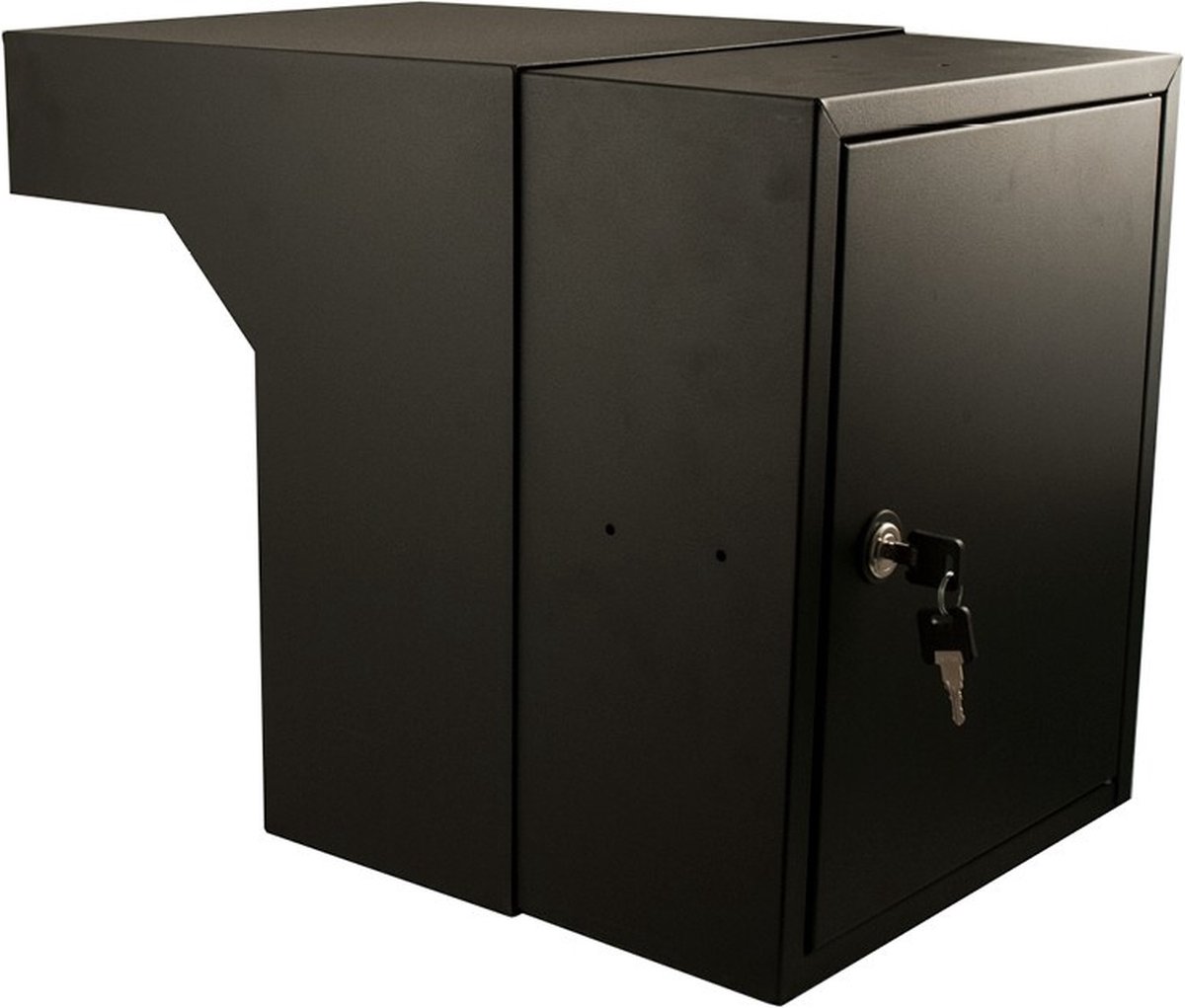 Post doorvoerbox Zwart 68-83cm