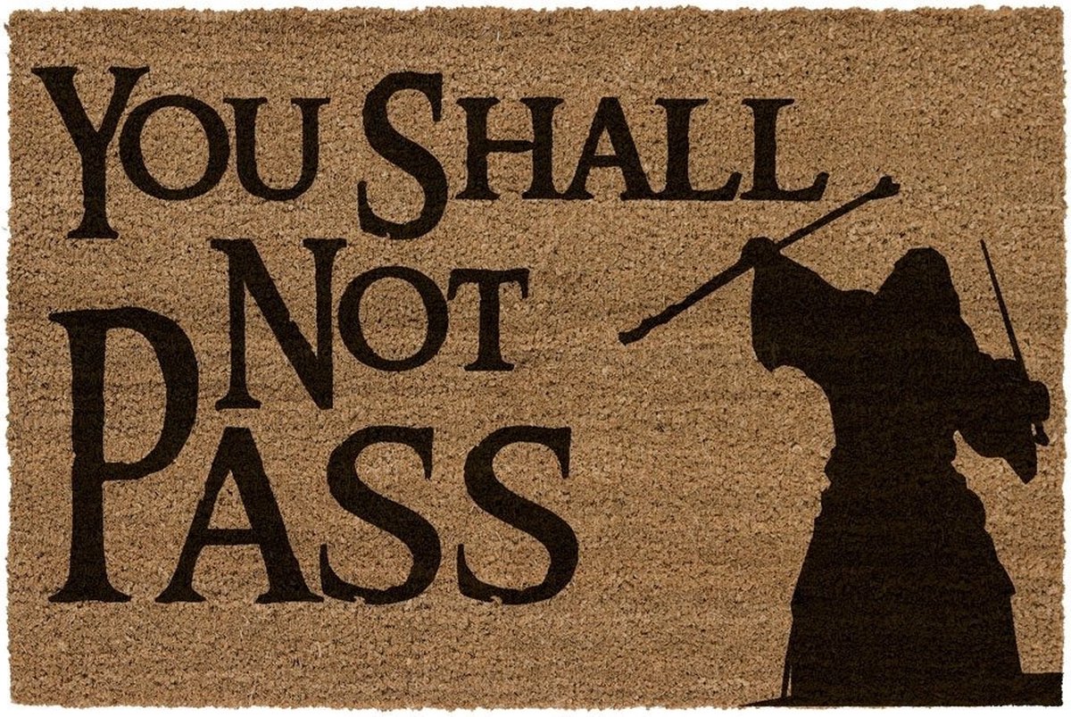 Lord of the Rings Doormat You Shall Not Pass 60 x 40 cm