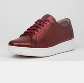 FitFlop Rally Crinkle Shimmer Sneakers Pu ROOD - Maat 36