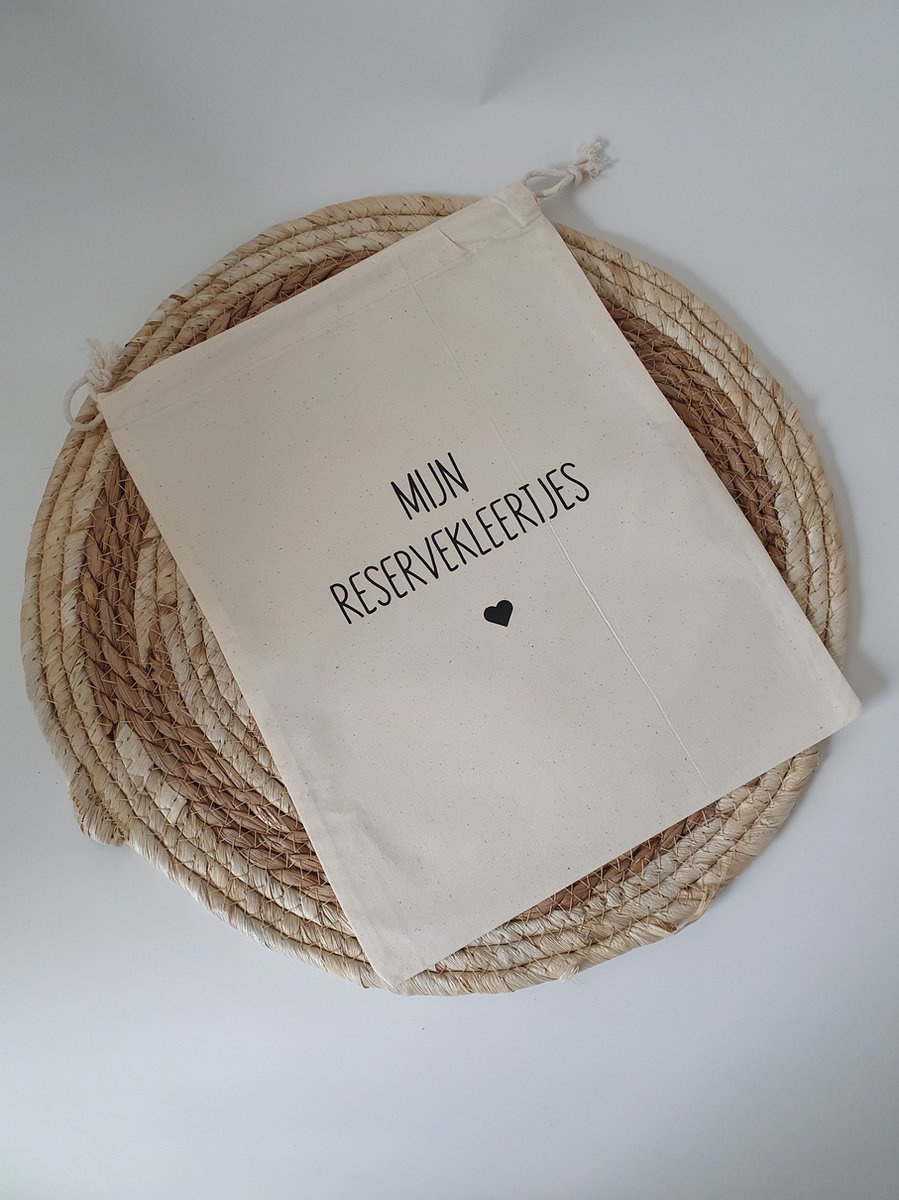 Goedkoopste Bewaarzak katoen | Mijn reserve kleertjes | Kraamcadeau | Babycadeau | Zwangerschap