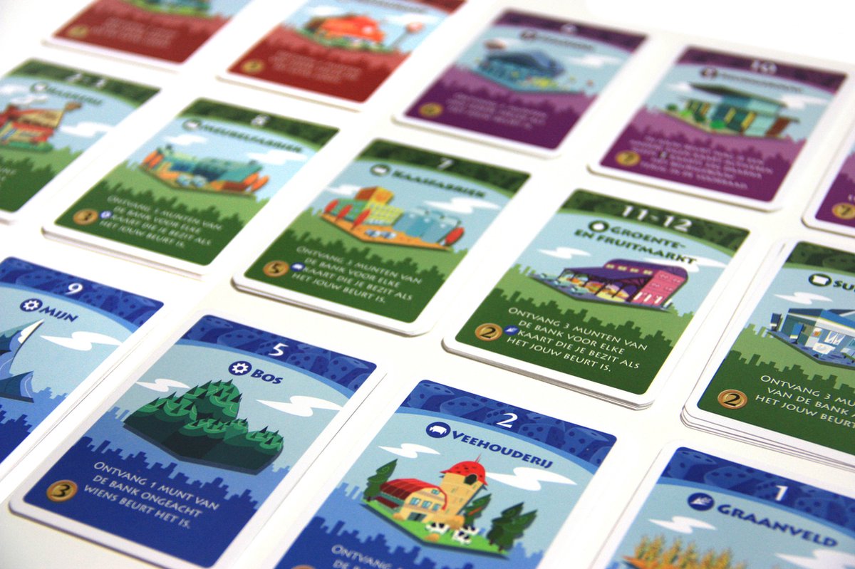 White Goblin Games Machi Koro - Dobbelspel - Bouw je eigen stad — afbeelding 19