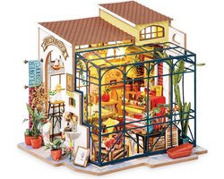 Robotime DIY, Speelgoed Cadeau Modelbouw, Speelgoed Cadeau pakket Emily's bloemenwinkel met verlichting (DG145) 172 x 195 184 mm
