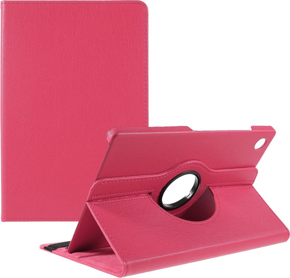 Tablethoes geschikt voor Samsung Galaxy Tab A9 Plus Hoesje - 360° Rotating Book Case - Roze