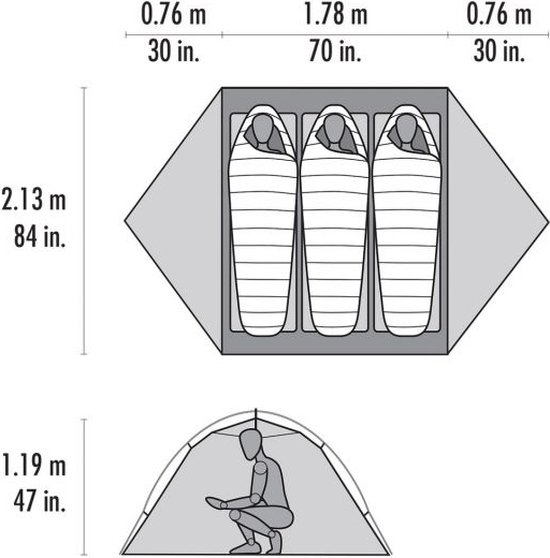 MSR Access 3 2021 - Tent Oranje van MSR — afbeelding 5