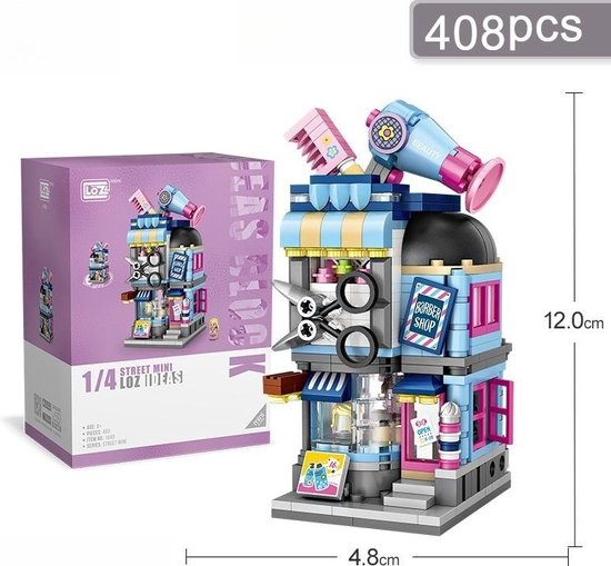 Foto: Nanoblock brickkies kapsalon 403 bouwblokjes nr 1645