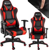 tectake® - bureaustoel gamingchair - luxe burostoel kantoorstoel - racingstoel burostoel gamestoel Twink - zwart/rood