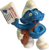 Figurine de jeu Schleich - Schtroumpf livreur de journaux - De Smurfen - 20458 - 6 cm