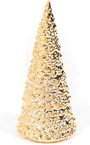 Gouden kerstboom beeldje XL - 8X8X20 CM
