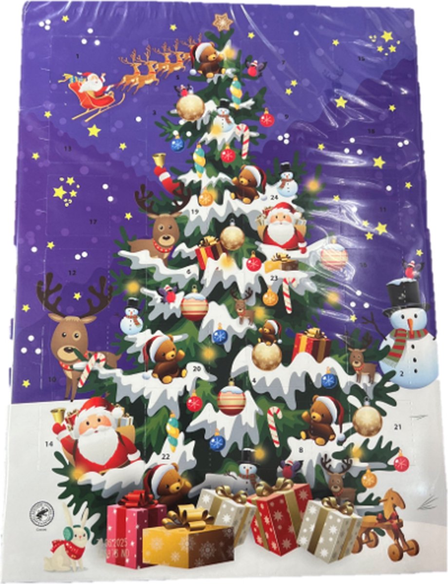 Kerstman Advent Calender - 24 Mini Chocelades - Assorti - Christmas  Countdown. | bol