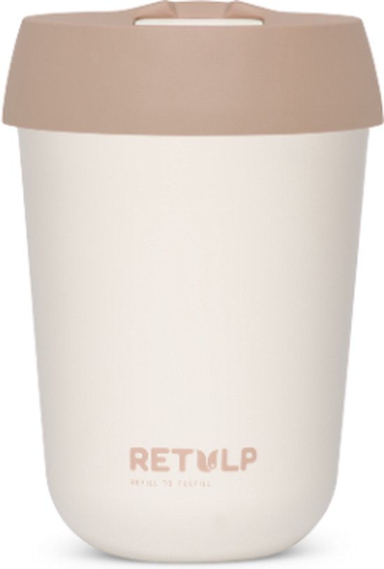 Retulp - Bio Cup - Canne à sucre - 275ml - Mug de voyage - A emporter - Boulangerie Brown - Marron