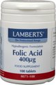 Lamberts Foliumzuur 400mcg - 100 Tabletten