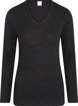 Beeren Thermo dames shirt lange mouw Zwart maat M