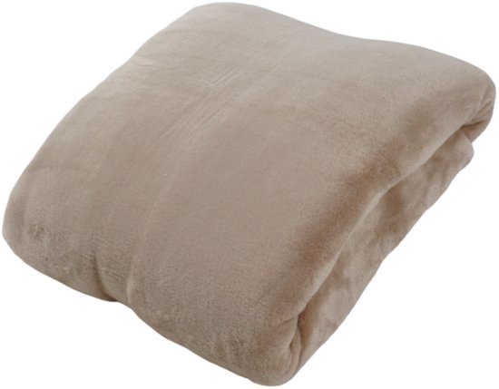 softbedding.nl - plaids - couverture polaire - 200x220cm - sable - beige - grand foulard - peluche - doux - couverture - 300 g/m² - belle qualité