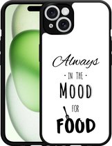 Cazy Hardcase Hoesje geschikt voor iPhone 14 Mood for Food Black
