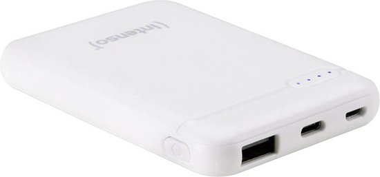 (Intenso) Powerbank XS5000 - 5000mAh - Li-polymer - USB-A en USB-C - wit (7313522)