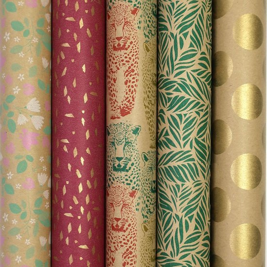 GuKKK Cadeaupapier, 10 vellen cadeaupapier 2 rollen lint, jongens meisjes verjaardag, cadeaupapier, voor verjaardag, Valentijnsdag, feest, babyshower, Kerstmis (70 x 50 cm