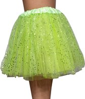 Tutu - Avec paillettes - Jupe en tulle - Jupon - Enfants - Filles - Néon - Vert