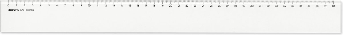 Liniaal - 40 cm - Transparant