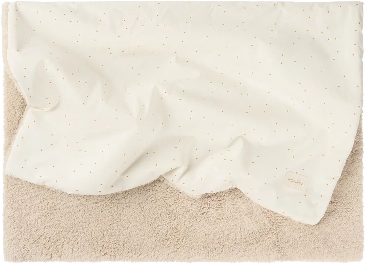 Nobodinoz Stories Winter Newborn Deken 70x100cm | Honey Sweet Dots Natural