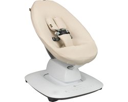 Ukje Wipstoelhoes geschikt voor 4Moms Mamaroo 5 Rockaroo Wipstoel - Hoes met Waterdichte Voering ter Bescherming van je Stoel - Perfecte Pasvorm - Met Gordelbeschermers - Makkelijk Wasbaar - Zacht Katoen - Beige Wafelstof