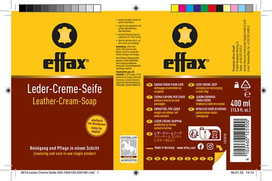 Effax Leather Cream Soap - 400 ml
