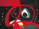 Kunstdruk Joan Miro - Kopf 80x60cm