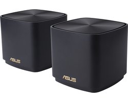 ASUS ZenWiFi XD4 Plus – Mesh Wifi – WiFi Versterker – Zwart – 2-pack – Wandmontage