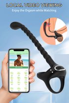 Anale vibrator mannen - Inclusief penis en balzak ring - Bluetooth bestuurbaar - Prostaat massage - Vibrerende cockring - 10 vibratiestanden