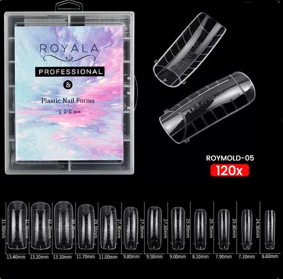 Royala mold05. Dual System Forms - Mold - 120 stuks -12 maten in ...