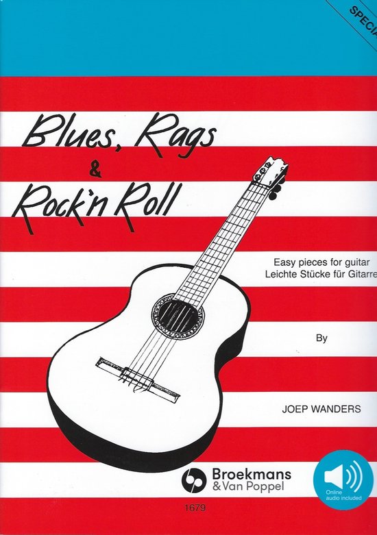 Joep Wanders - Blues, Rags & Rock'n Roll (Boek + Online audio)
