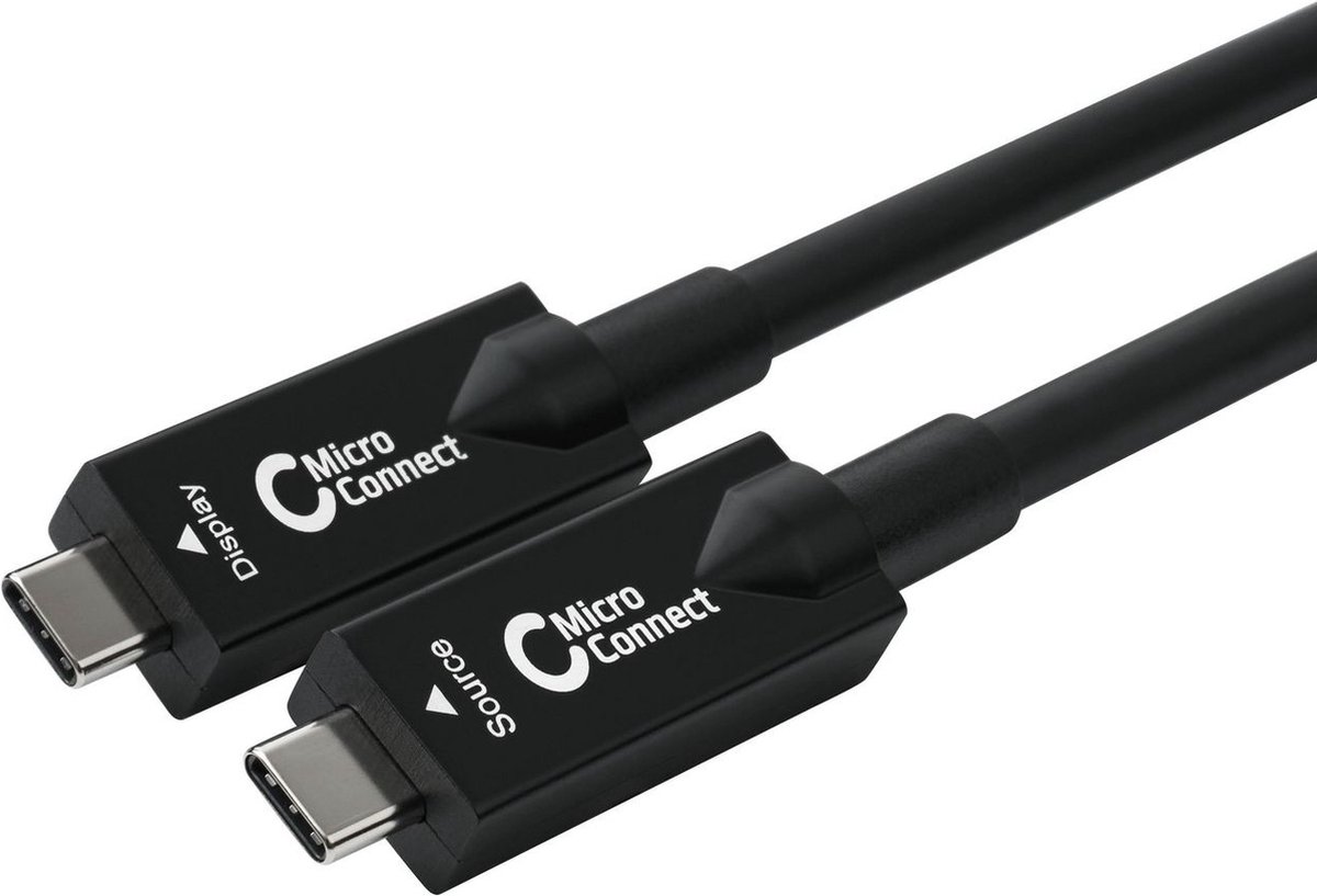 Microconnect USB3.2CC15OP USB-kabel USB 3.2 Gen 2 (3.1 Gen 2) 15 m USB C Zwart