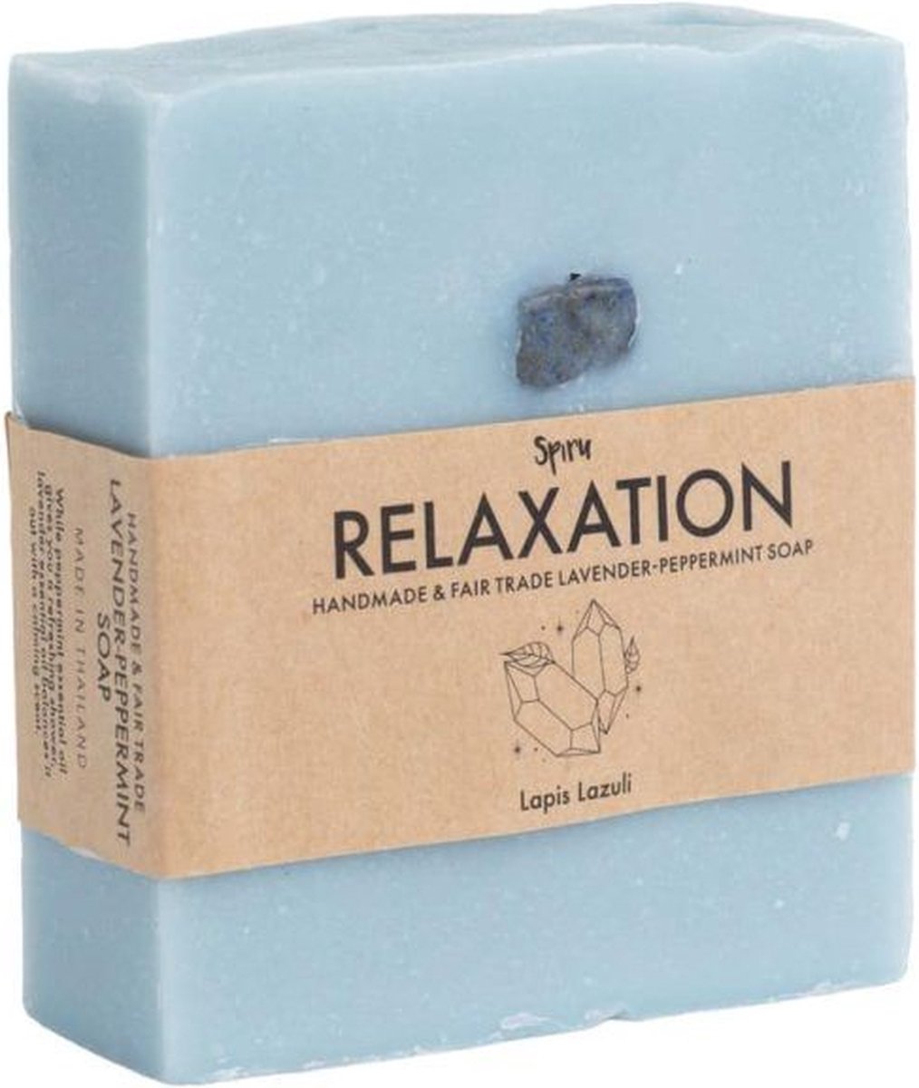 Fair Trade Edelsteen Zeep – Rust (Lavendel, Pepermunt & Lapis Lazuli)