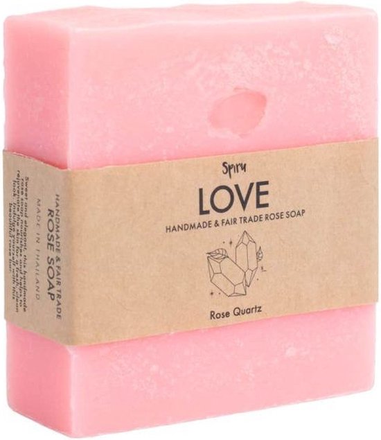 Fair Trade Rozen Zeep met Rozenkwarts