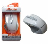 Draadloze muis - Wireless mouse - Muis Laptop - Computermuis - Wit - Muis Computer
