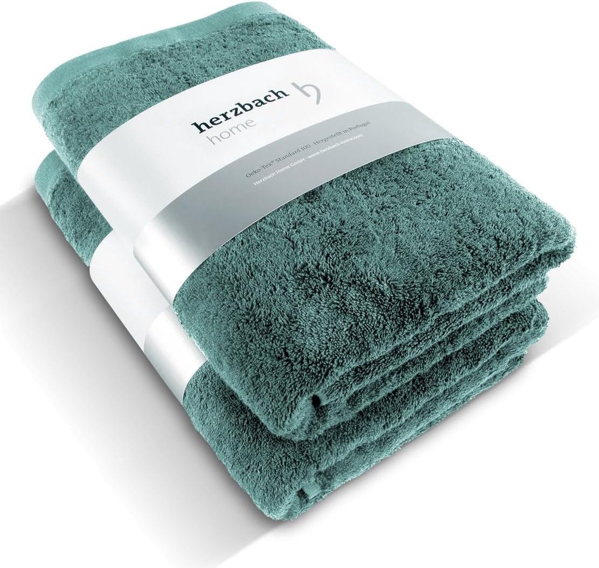 Luxe Douche Handdoek Set van 2 - Premium Katoen 70x140 cm - Oceaangroen