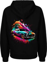 Trui met capuchon-Hoodie met auto-Kind-Maat 122/128