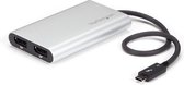 StarTech Thunderbolt 3 naar Dual DisplayPort adapter 4K 60Hz - Mac en Windows compatibel
