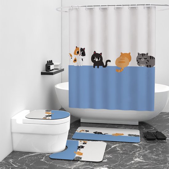 Floraweg Douchegordijn,Shower Curtain,badgordijn,badkamergordijn,Dolfijn in de Floraweg Douchegordijn,Shower Curtain,badgordijn,badkamergordijn,Dolfijn in de