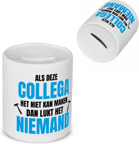 Akyol - comme ce collègue Tirelire - Collègue - un collègue - travail - cadeau d'adieu - cadeau d'anniversaire - cadeau - contenu 350 ML