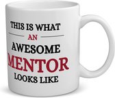 Akyol - awesome mentor looks like koffiemok - theemok - Mentor - je mentor - school - verjaardagscadeau - kado - gift - 350 ML inhoud