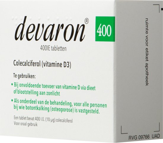 Devaron 400IE Vitamine D3 Tabletten - 2 x 90 tabletten | bol