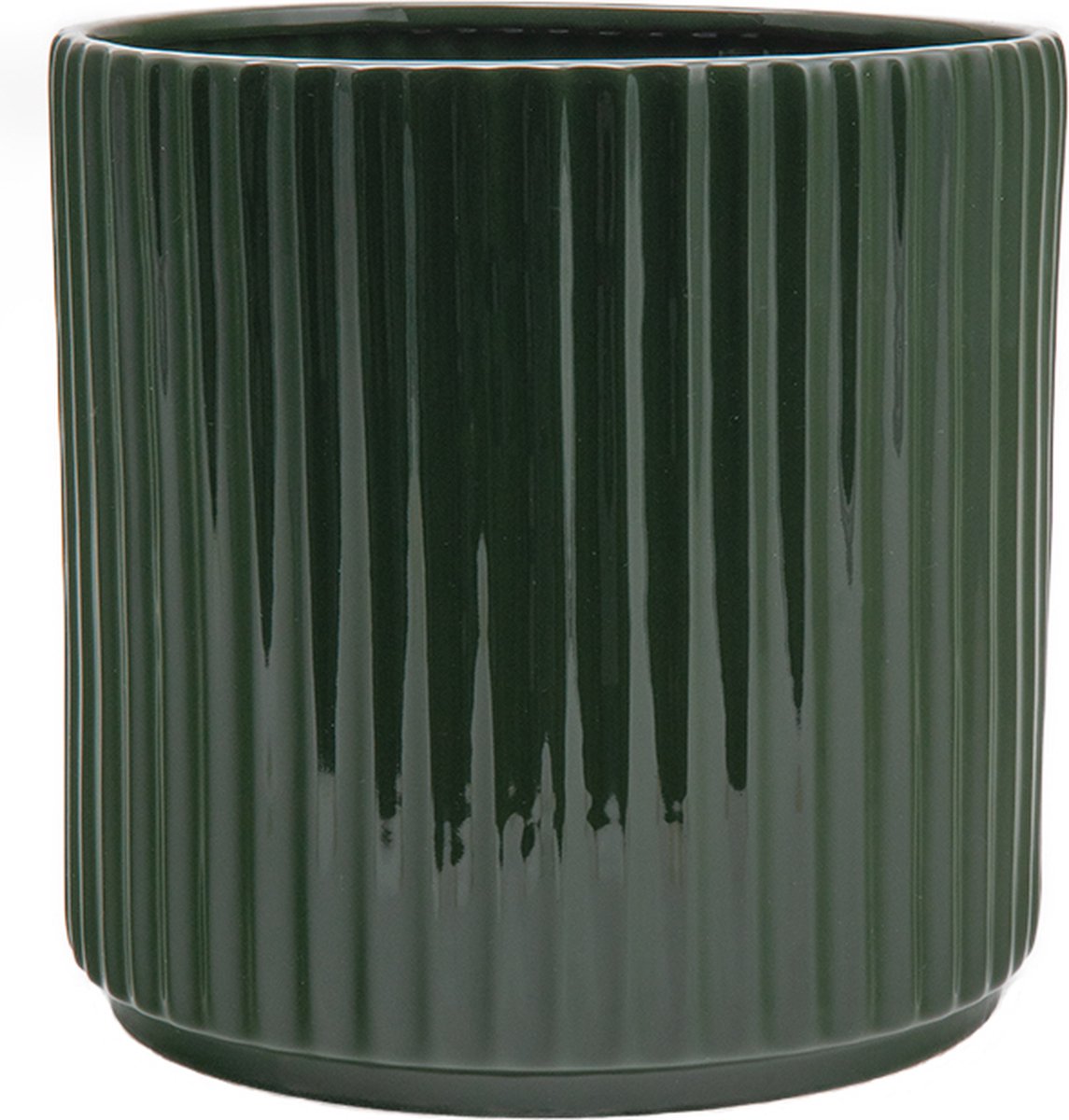 XLBoom Ikon Bloempot Groen - Keramisch, vaatwasbestendig design pot - Verkrijgbaar in Maroon | Green | Black - Duurzaam keramiek voor stijlvol wonen