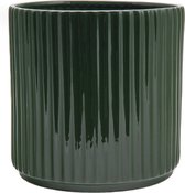 XLBoom Ikon Bloempot - Vaatwasbestendig - Porselein - Groen - 30x30x30cm