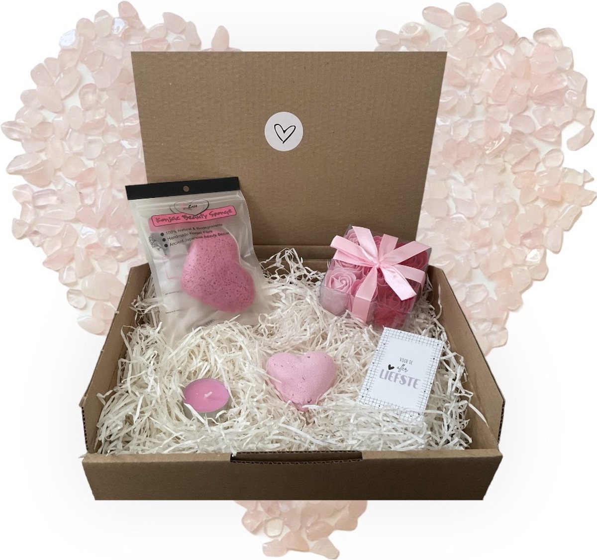 Goedkoopste Love Box - voor de allerliefste - vrouw - Valentijn - Moederdag - Kerstpakket - Kerst geschenkset - Kerstcadeau - Vriendin