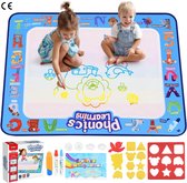 Waterkleurboek 100 x 80 cm - Kinderspeelgoed vanaf 1 jaar - Cadeau voor Meisjes van 1 - 3 jaar - Waterverfmat voor Creatief Spelen