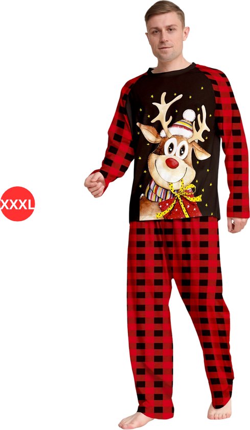 Pyjamas de Noël - Hommes - Pyjamas de Noël - Hommes - Adultes - Set - Pantalons - Chemise - Noël - Taille XXXL